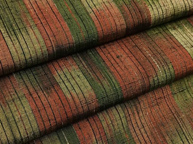平和屋着物■上質な紬　霞文　正絹　逸品　BAAX9992yc