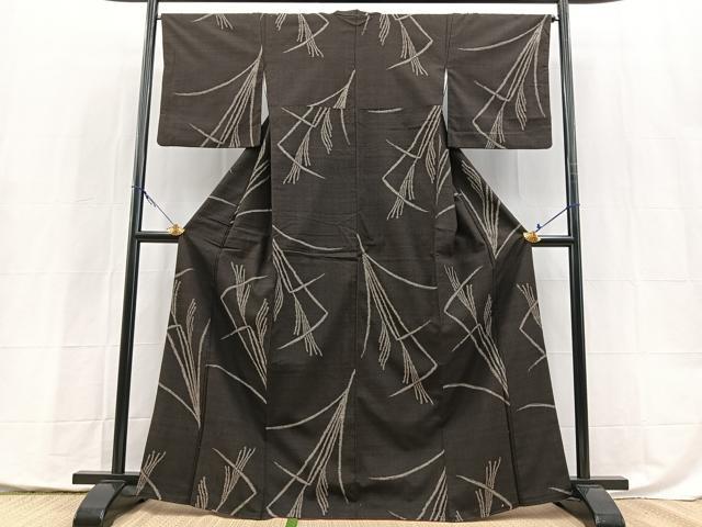 平和屋着物■上質な紬　薄　正絹　逸品　BAAX9995yc