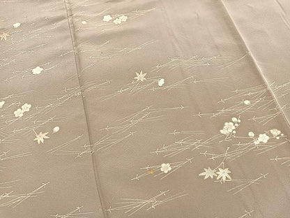 平和屋着物●訪問着　吹き寄せ文　金彩　正絹　逸品　BAAX9985yc