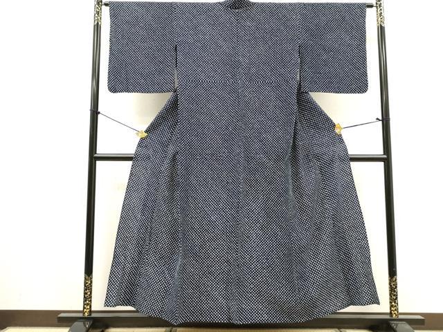平和屋着物∴夏物　浴衣　有松鳴海絞り　鹿の子絞り　綿　逸品　DABI8959cd