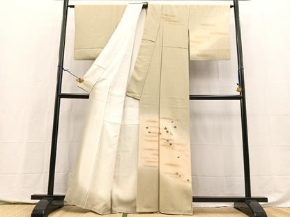 平和屋着物●訪問着　総刺繍　吹き寄せ文　暈し染め　金彩　正絹　逸品　BAAX9969yc