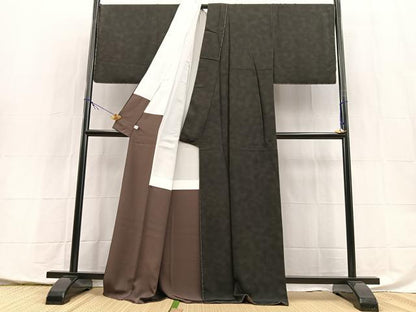 平和屋着物●上質な小紋　霞文　暈し染め　正絹　逸品　未使用　BAAX9993yc