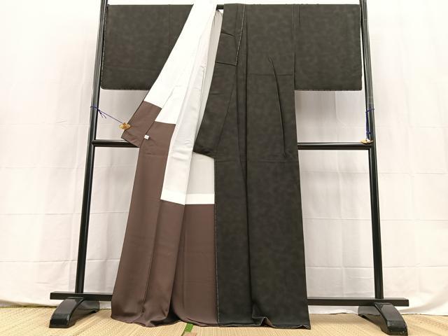 平和屋着物●上質な小紋　霞文　暈し染め　正絹　逸品　未使用　BAAX9993yc