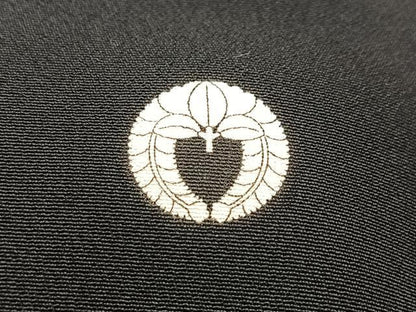 平和屋着物■豪華黒留袖　駒刺繍　飛鶴束ね熨斗文　金彩　正絹　逸品　BAAY5426yc