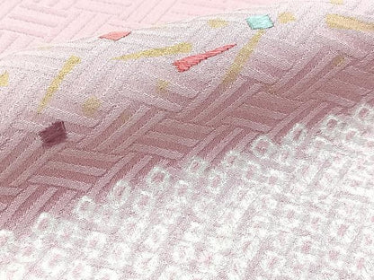 平和屋着物■訪問着　絞り　刺繍　箔散らし文様　暈し染め　金彩　正絹　逸品　未使用　BAAY5438yc