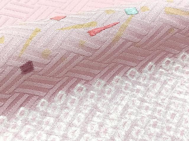平和屋着物■訪問着　絞り　刺繍　箔散らし文様　暈し染め　金彩　正絹　逸品　未使用　BAAY5438yc