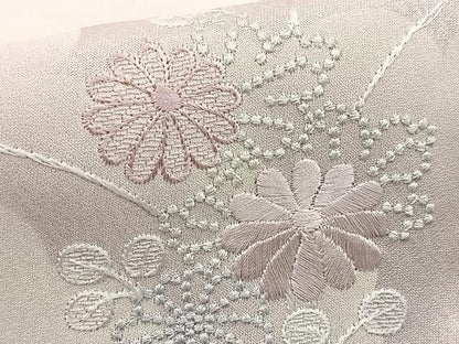 平和屋着物■訪問着　刺繍　檜扇宝尽くし花文　正絹　逸品　BAAY5441yc