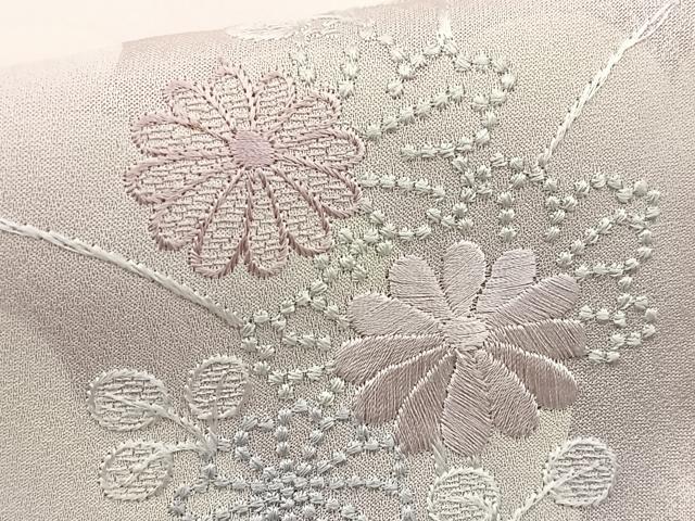 平和屋着物■訪問着　刺繍　檜扇宝尽くし花文　正絹　逸品　BAAY5441yc