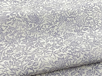 平和屋着物■上質な小紋　型染め　更紗花文　正絹　逸品　BAAY5419yc