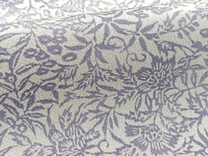 平和屋着物■上質な小紋　型染め　更紗花文　正絹　逸品　BAAY5419yc