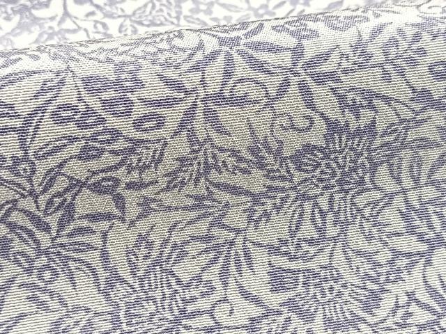 平和屋着物■上質な小紋　型染め　更紗花文　正絹　逸品　BAAY5419yc