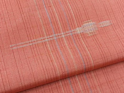 平和屋着物■上質な紬　簪　正絹　逸品　BAAY5427yc