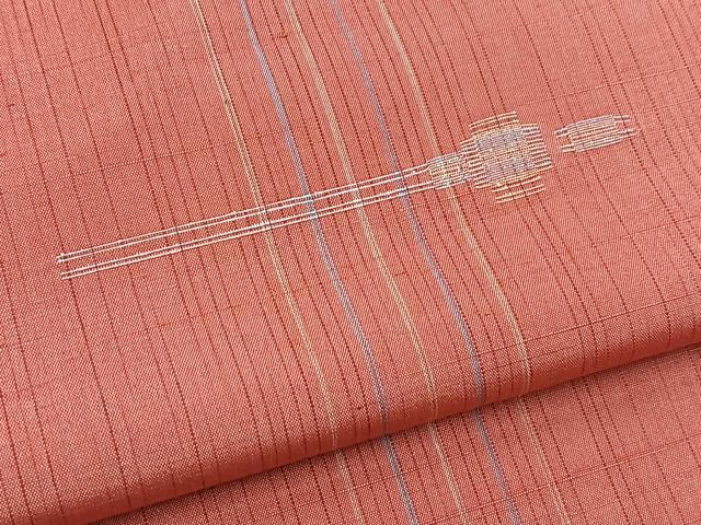 平和屋着物■上質な紬　簪　正絹　逸品　BAAY5427yc