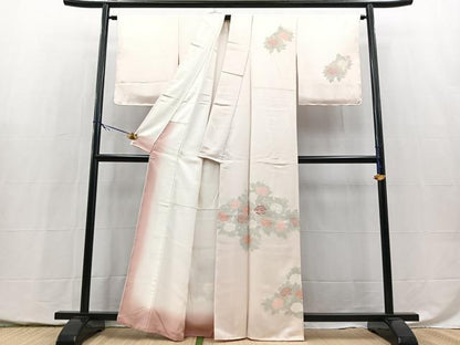 平和屋着物■訪問着　刺繍　薔薇　正絹　逸品　未使用　BAAY5436yc