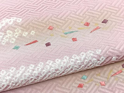 平和屋着物■訪問着　絞り　刺繍　箔散らし文様　暈し染め　金彩　正絹　逸品　未使用　BAAY5438yc