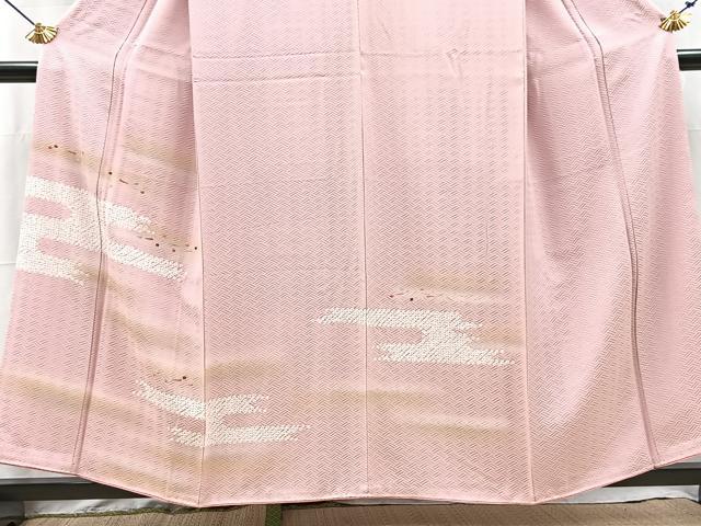 平和屋着物■訪問着　絞り　刺繍　箔散らし文様　暈し染め　金彩　正絹　逸品　未使用　BAAY5438yc