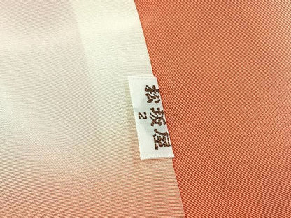 平和屋着物●上質な小紋　型染め　花車文　鬼しぼ縮緬　松坂屋扱い　正絹　逸品　未使用　BAAY5417yc