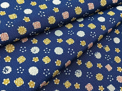 平和屋着物■上質な小紋　型染め　草花文　正絹　逸品　未使用　BAAY5433yc