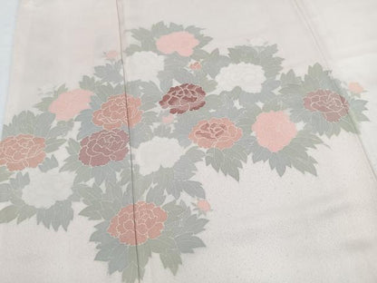 平和屋着物■訪問着　刺繍　薔薇　正絹　逸品　未使用　BAAY5436yc
