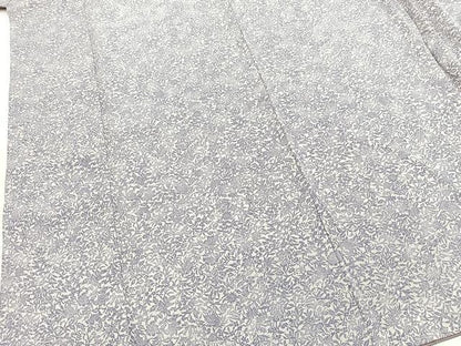 平和屋着物■上質な小紋　型染め　更紗花文　正絹　逸品　BAAY5419yc