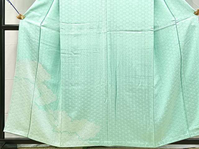 平和屋着物■訪問着　総絞り　雲重ね文　正絹　逸品　BAAY5414yc