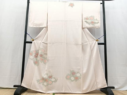 平和屋着物■訪問着　刺繍　薔薇　正絹　逸品　未使用　BAAY5436yc