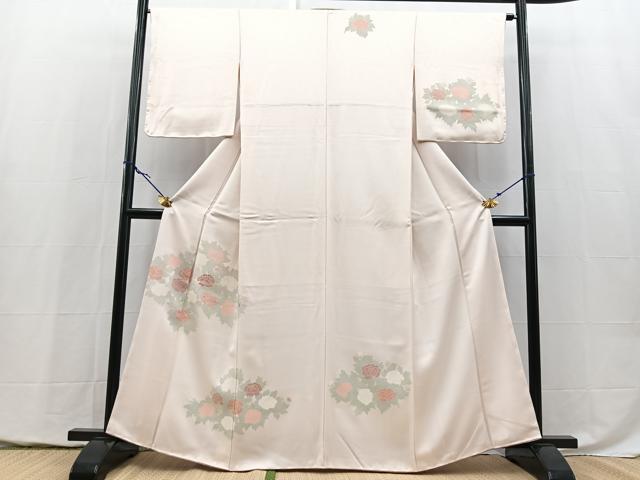 平和屋着物■訪問着　刺繍　薔薇　正絹　逸品　未使用　BAAY5436yc