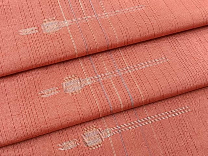 平和屋着物■上質な紬　簪　正絹　逸品　BAAY5427yc