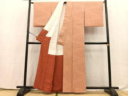 平和屋着物■上質な小紋　作家物　霞文　正絹　逸品　BAAY5462yc