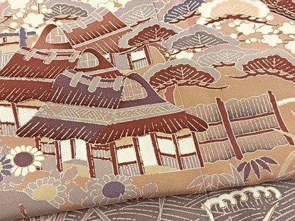 平和屋着物■豪華黒留袖　松竹梅御所解文　金彩　正絹　逸品　BAAY5468yc