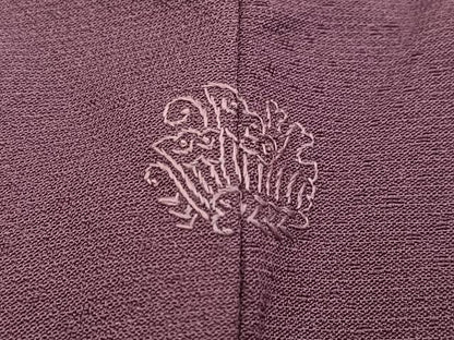 平和屋着物●訪問着　駒刺繍　切嵌花鳥文　ロング丈　正絹　逸品　BAAY5485yc