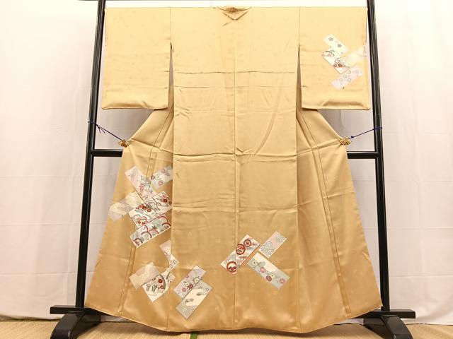 平和屋着物■訪問着　吉祥花文　金彩　正絹　逸品　BAAY5465yc