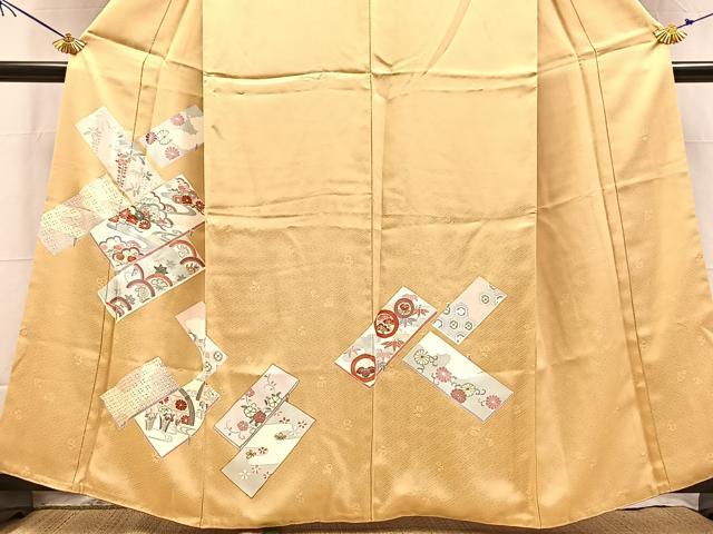 平和屋着物■訪問着　吉祥花文　金彩　正絹　逸品　BAAY5465yc