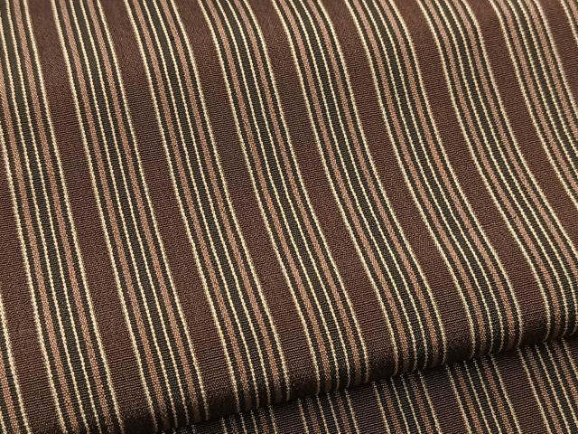平和屋着物■男性　お召　縞　正絹　逸品　BAAY5448yc