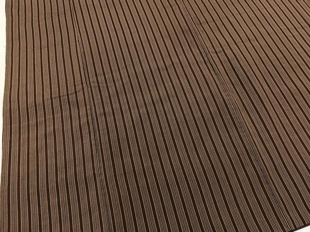 平和屋着物■男性　お召　縞　正絹　逸品　BAAY5448yc