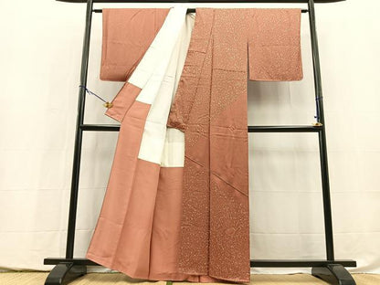 平和屋着物■中国三大刺繍　相良刺繍　訪問着　斜線文　正絹　逸品　BAAY5488yc