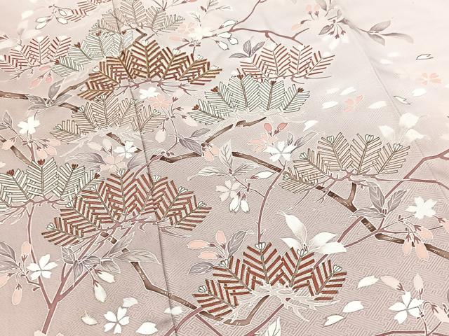 平和屋着物■豪華色留袖　作家物　駒刺繍　松桜文　暈し染め　金彩　正絹　逸品　BAAY5498yc