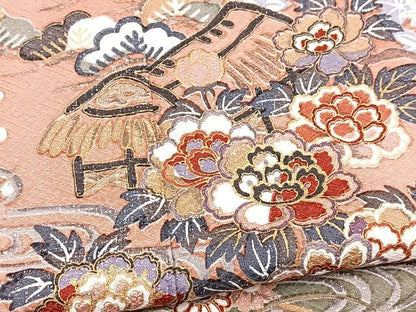 平和屋着物■訪問着　御所解花文　暈し染め　金彩　正絹　逸品　BAAY5486yc