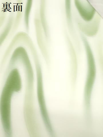 平和屋着物●塩瀬　名古屋帯　帯反物　流水文　暈し染め　金彩　五泉　逸品　未使用　DABJ0839zy