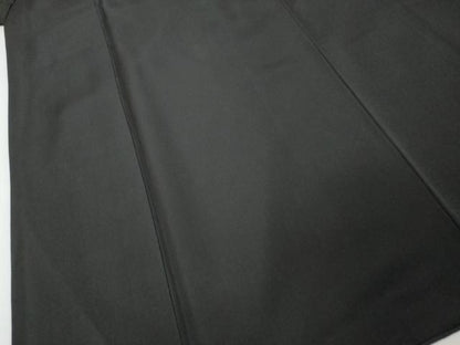 平和屋着物●男性 黒紋付 羽織・長襦袢（袷）セット 羽裏：松文 阪急百貨店扱い 正絹 逸品 DABI9123ud