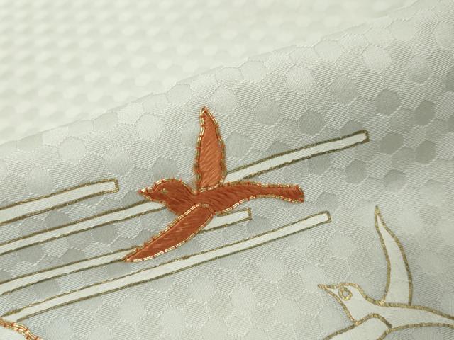 平和屋着物●豪華色留袖　駒刺繍　鼓花鳥文　金糸　正絹　逸品　DABI9128ud