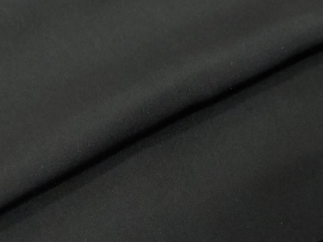 平和屋着物●男性 黒紋付 羽織・長襦袢（袷）セット 羽裏：松文 阪急百貨店扱い 正絹 逸品 DABI9123ud