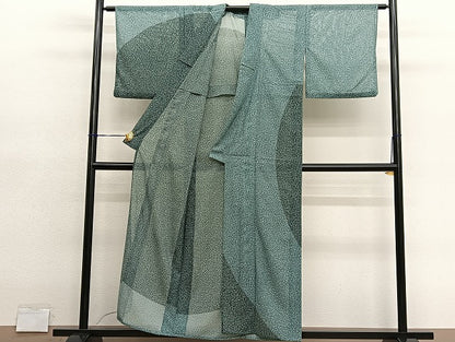 平和屋着物＊夏物　訪問着　絽　抽象文様　洗える着物　BAAY4385hv