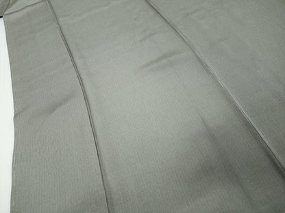 平和屋着物●江戸小紋　万筋　檳榔子染色×白色　正絹　逸品　未使用　DABI9316ud