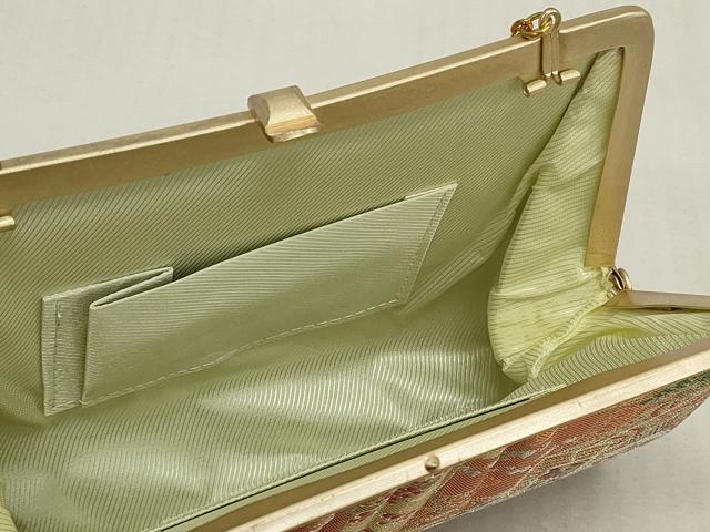 平和屋着物▼和装小物 和装バッグまとめて3点 ハンドバッグ クラッチ 佐賀錦 御所車花松文 芝草文 流水文 金銀糸 逸品 DABJ2041xg