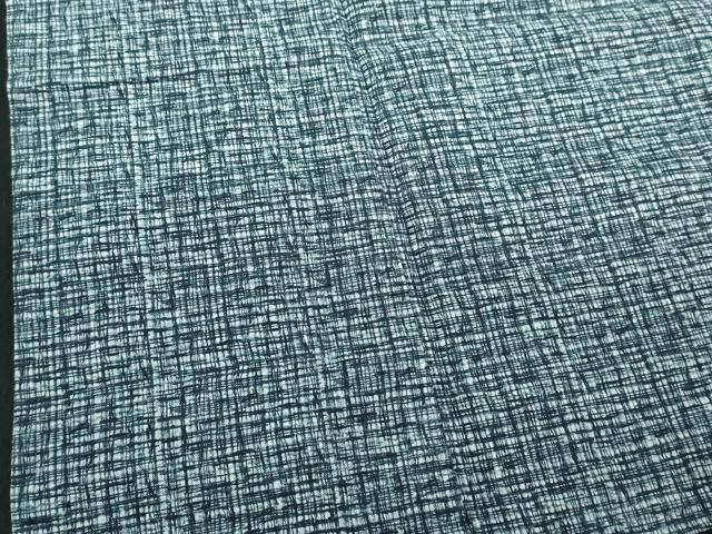 平和屋着物∴夏物　男性　浴衣　注染　手縫い　変わり格子　綿　逸品　DABJ4001cd