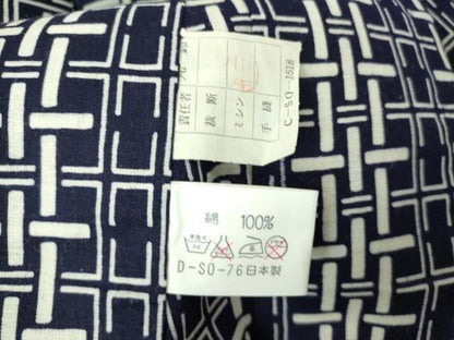 平和屋着物∴夏物　男性　浴衣　注染　縞　日本製　綿　逸品　DABJ4009cd