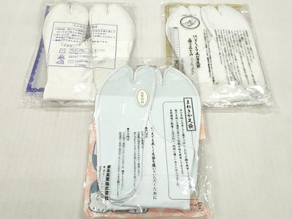 平和屋着物▼和装小物　足袋まとめて10点　白足袋　福助足袋　22.0cm～23.0cm　逸品　未使用　DABJ2089xg