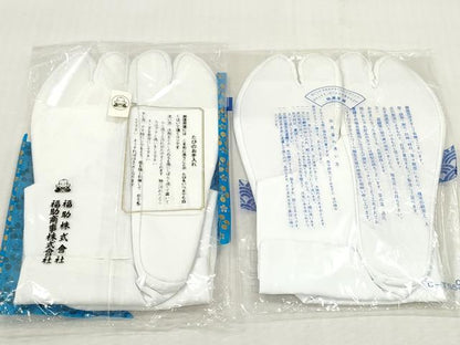 平和屋着物▼和装小物　足袋まとめて10点　白足袋　福助足袋　22.0cm～23.0cm　逸品　未使用　DABJ2089xg