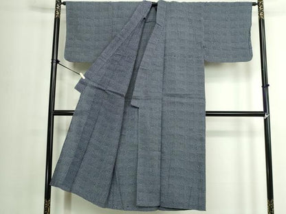 平和屋着物∴夏物　男性　浴衣　注染　手縫い　ドット　綿　逸品　DABJ4085cd
